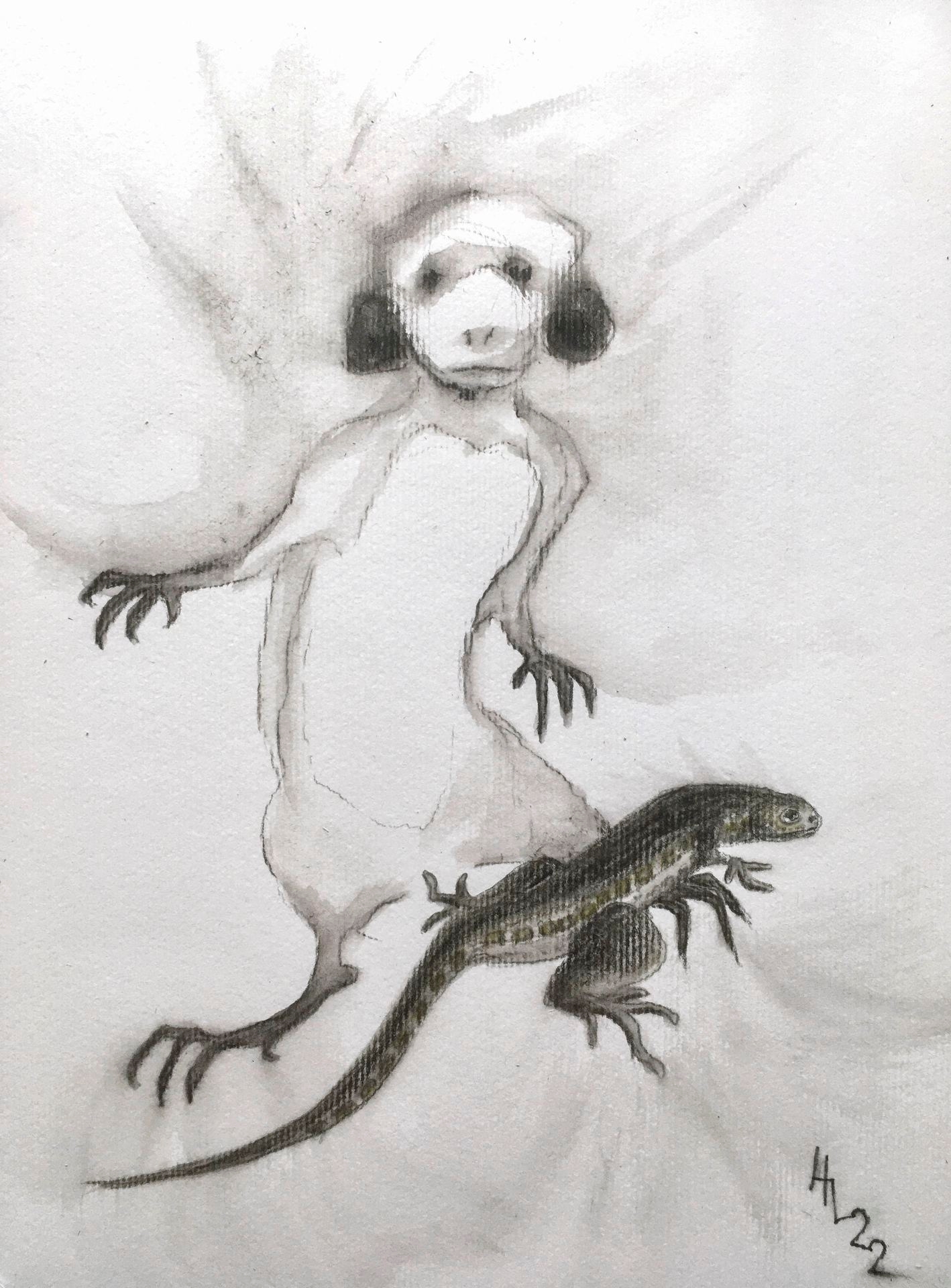 Lizzard / Lisko, 2022
crayon on paper21 x 30 cm