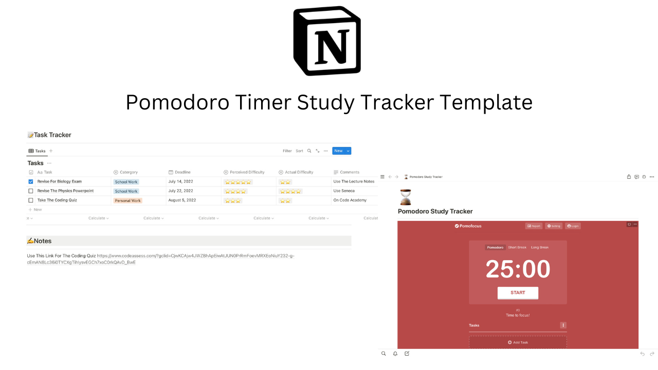 Pomodoro Study Tracker