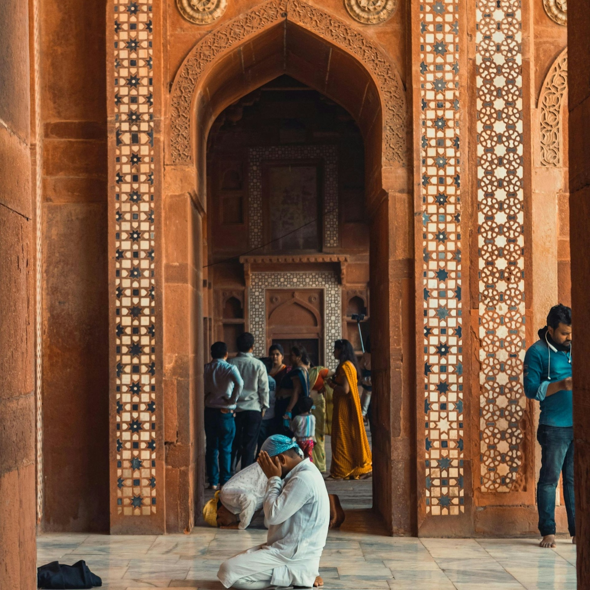 Man Praying on the Mosque