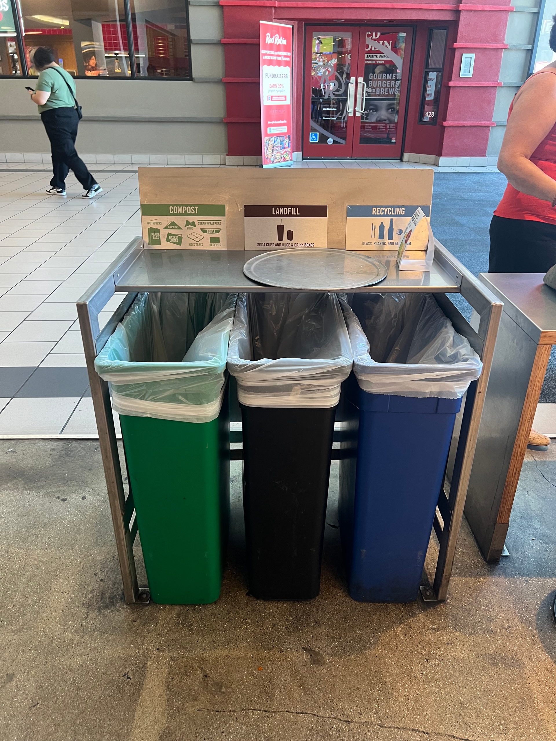 Chipotle West Covina Plaza, Waste Bins