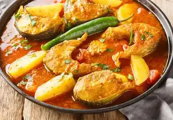 Variety Of Fish Curries 