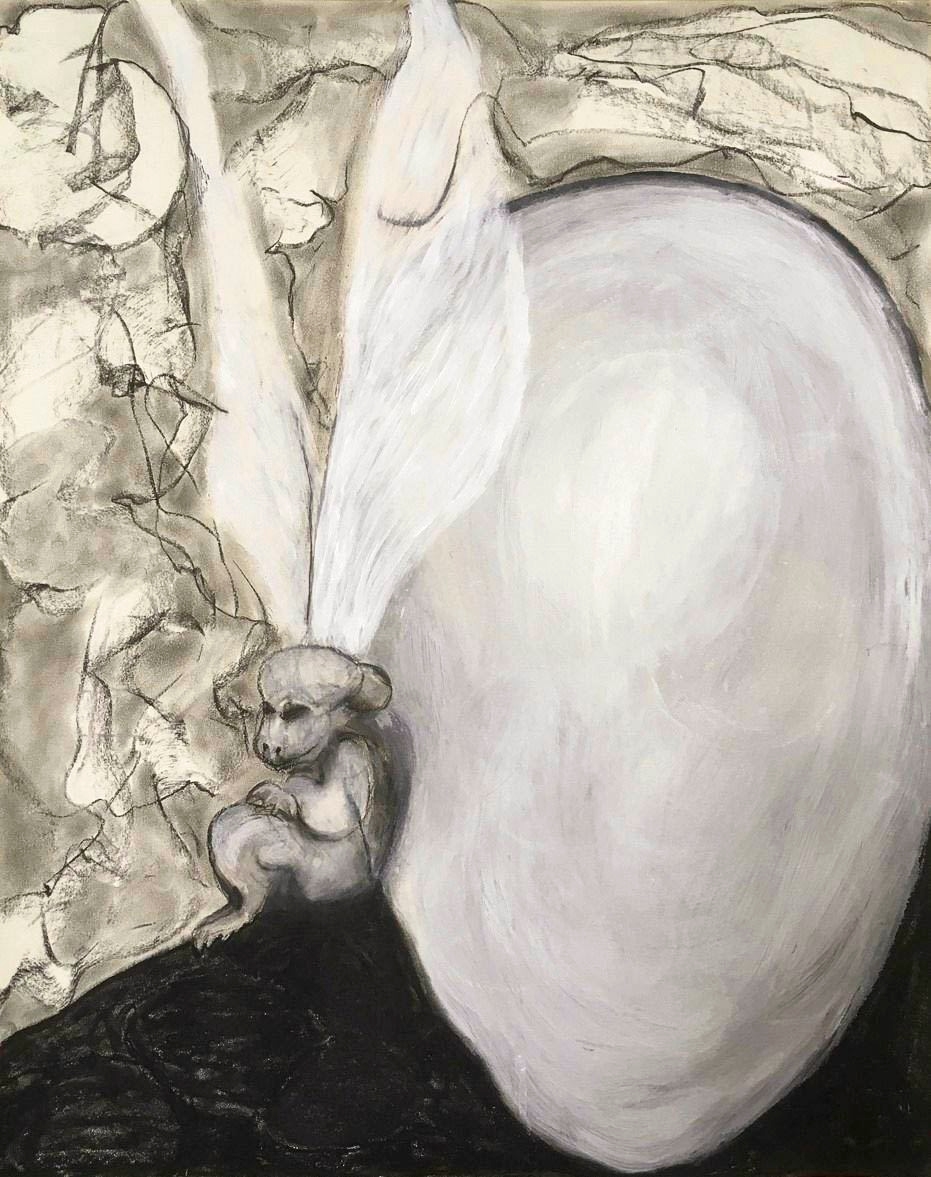 LITTLE THINGS, 2019, crayon, acrylic, 70x50cm