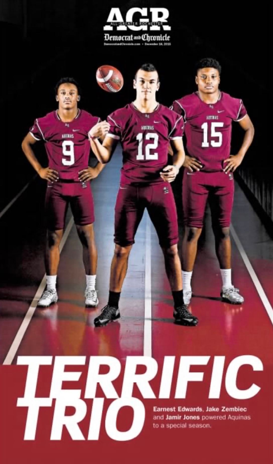 Jake Zembiec, Jamir Jones and Earnest Edwards