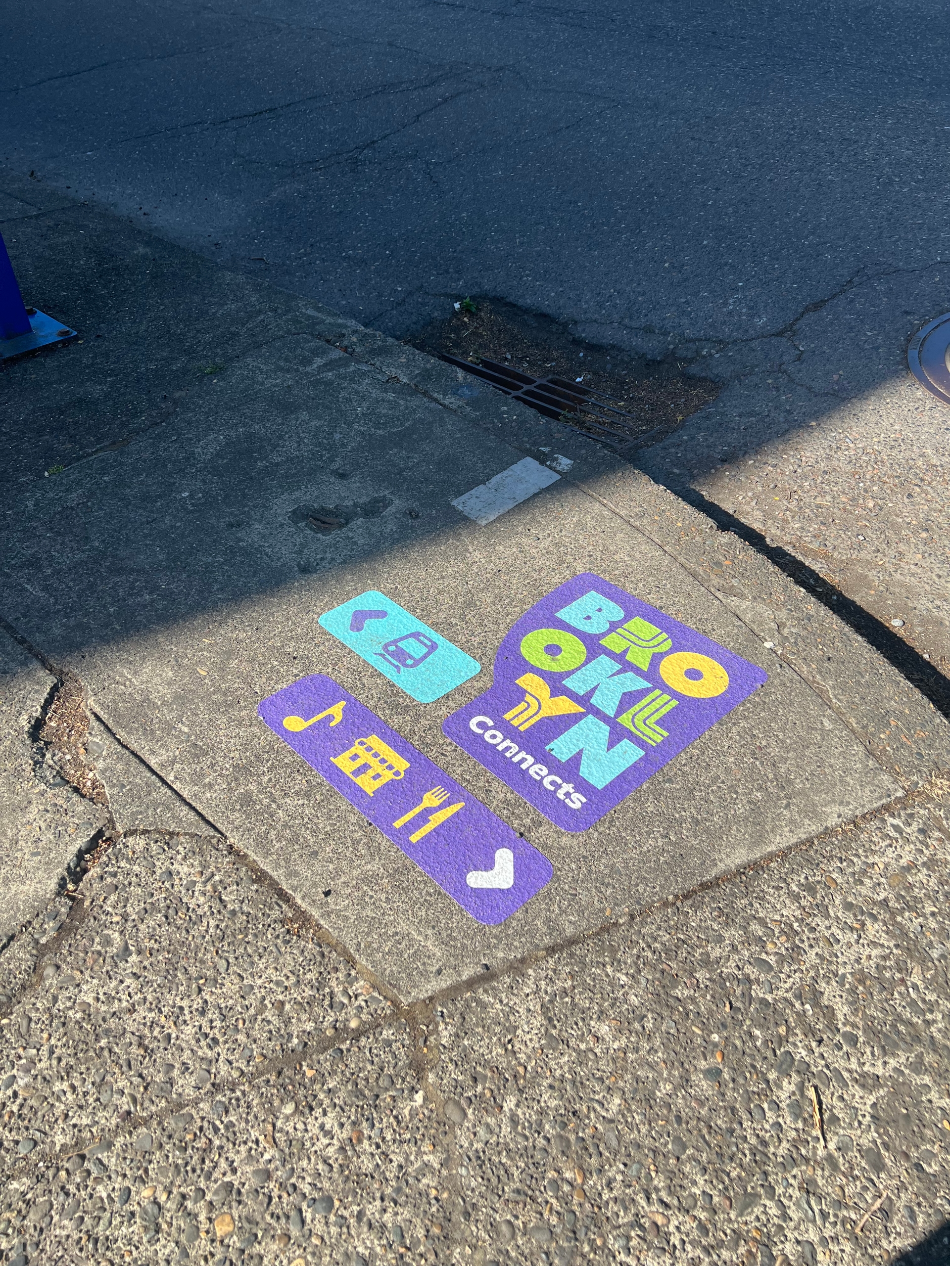 Brooklyn Connects Sidewalk Stickers