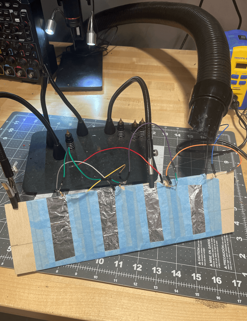 Soldering the capacitive touch keys
