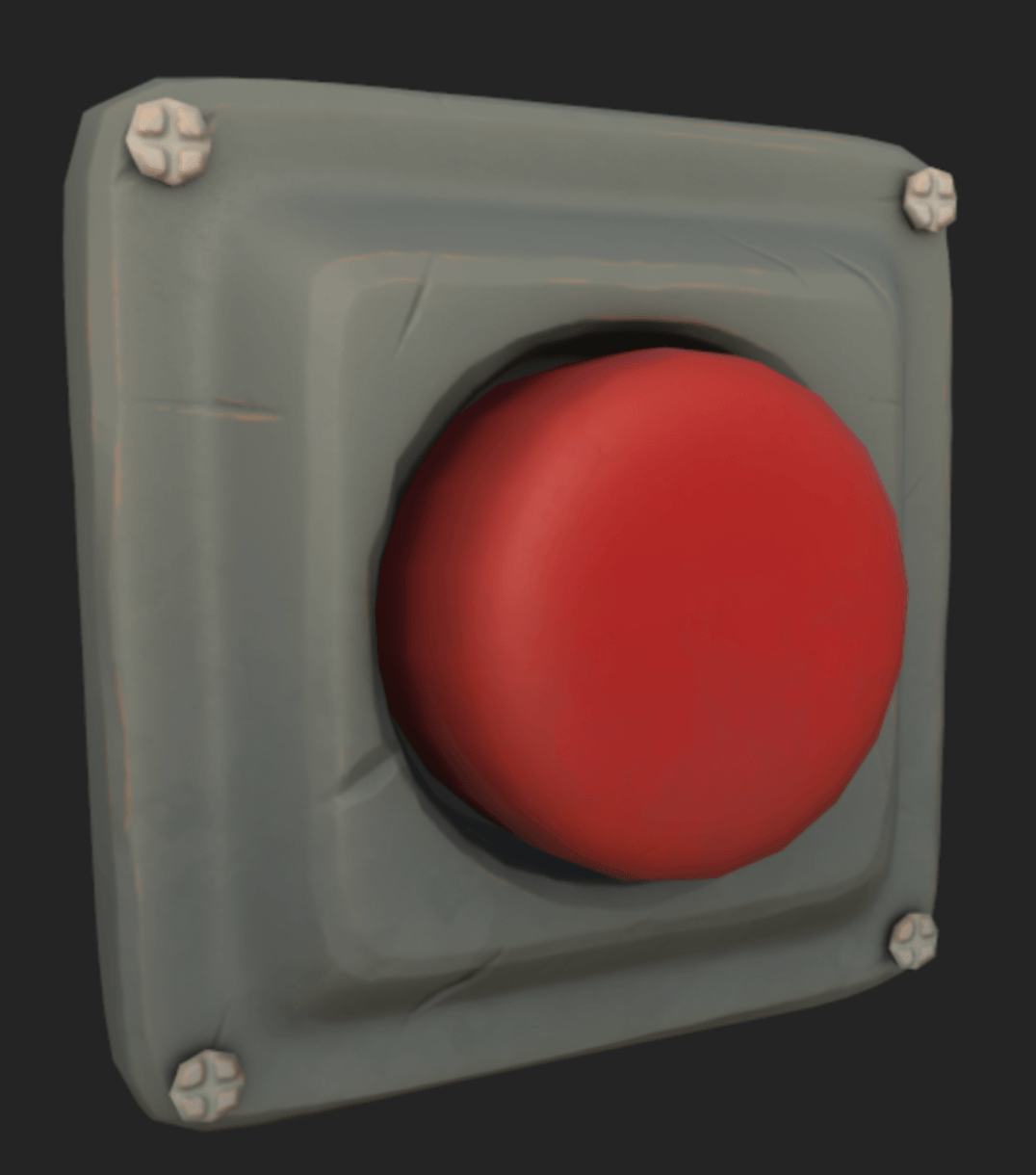 3D platformer button WIP.
Software used: Maya, Zbrush, and Substance Painter
Tri count: 3542