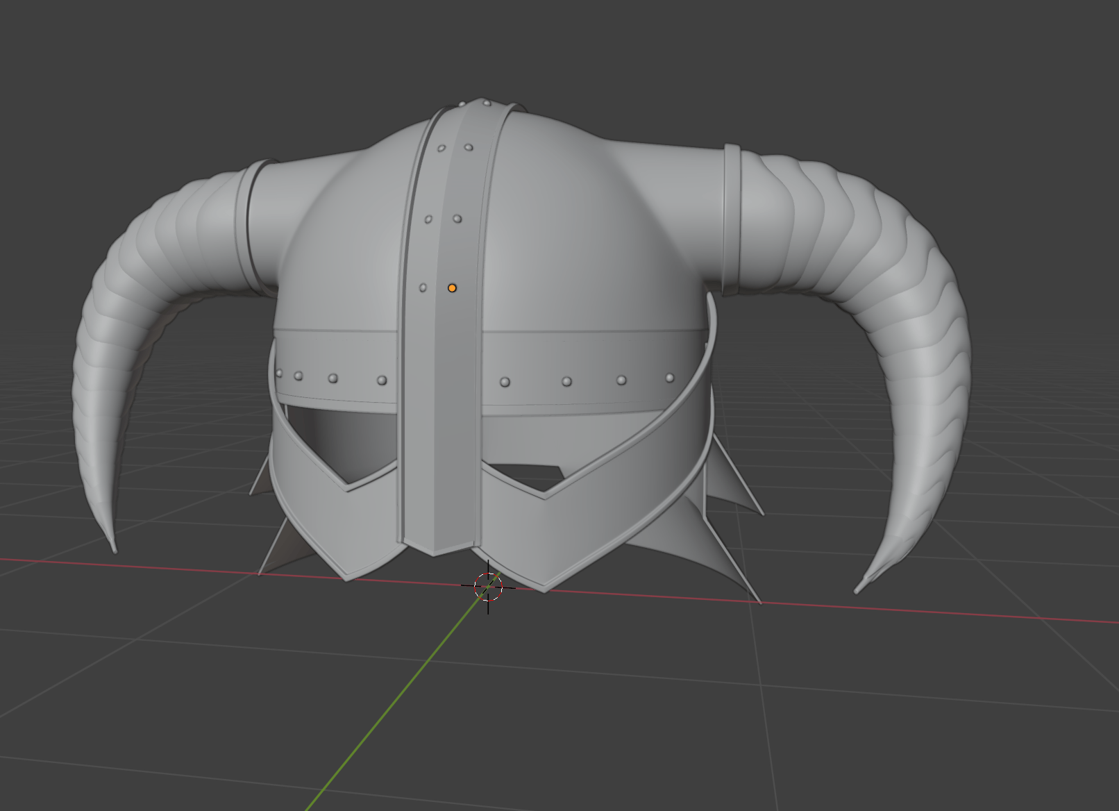 The Elder Scrolls V: Skyrim Iron Helmet made in blender