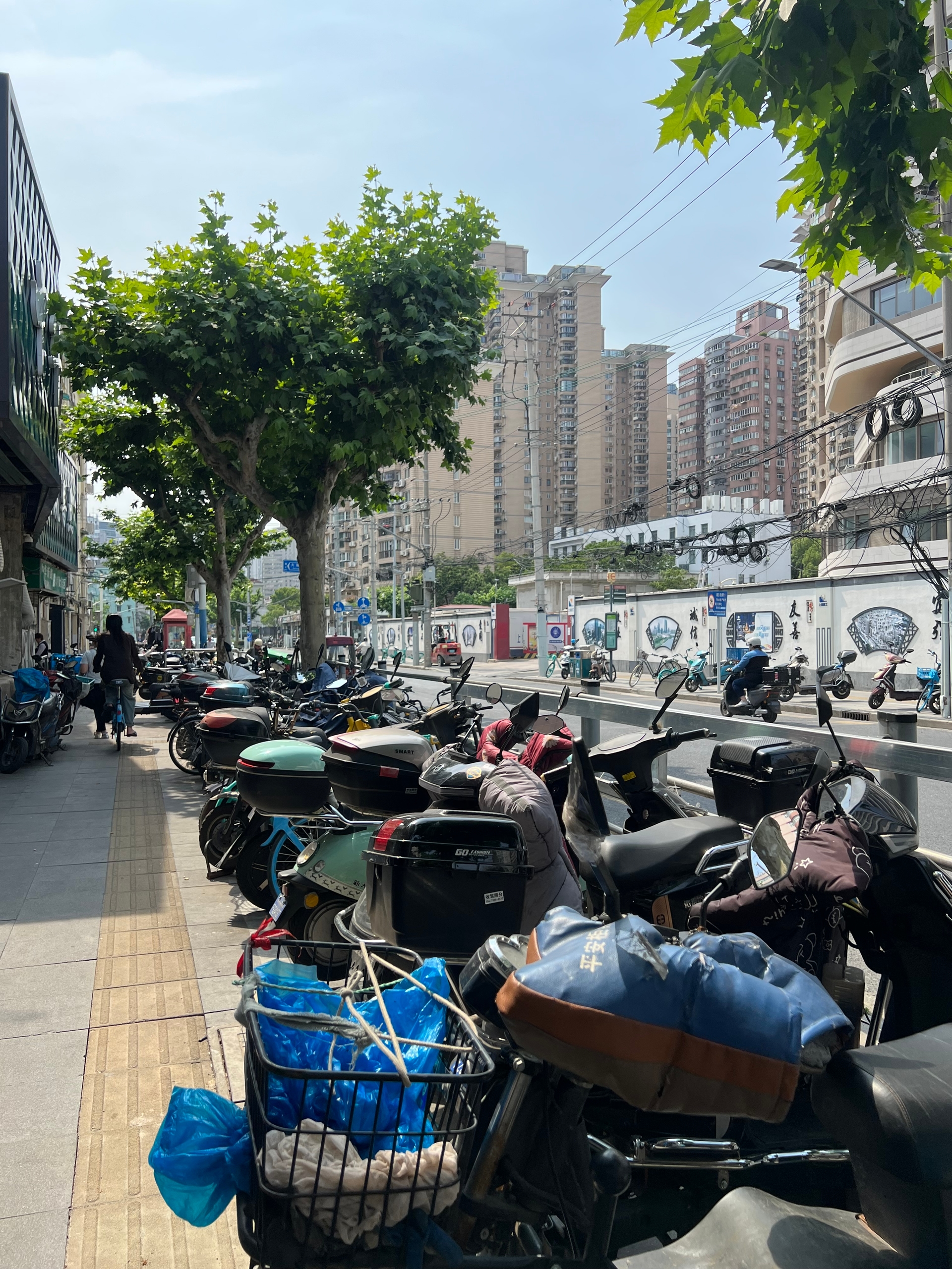 Sidewalk in Central Shanghai
