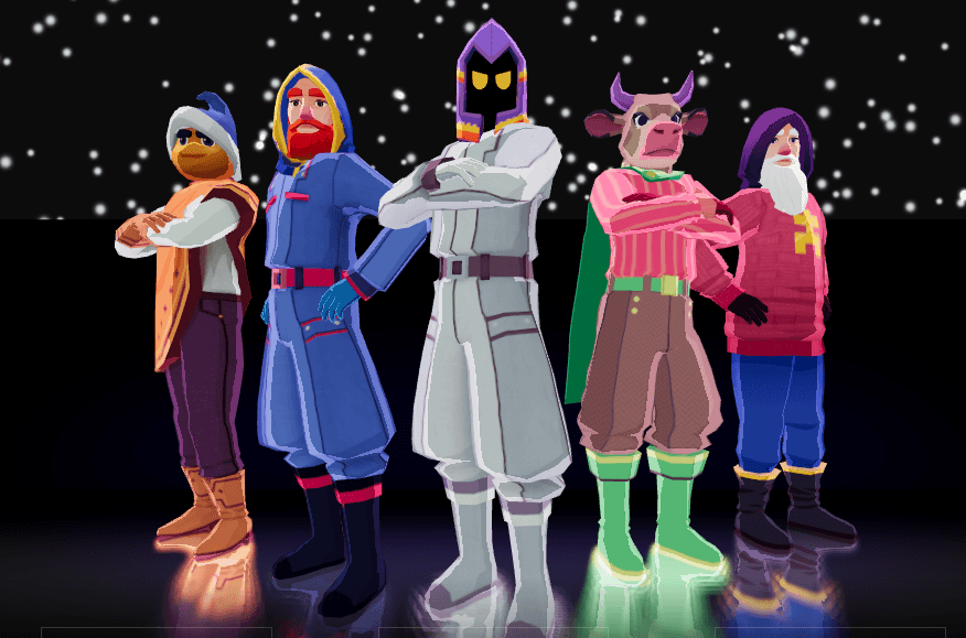 Goober, Goliath, Nazim, Asmodeus, and Aleister