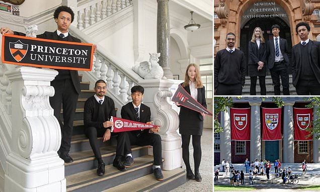 Four students at east London sixth form get into top US universities
