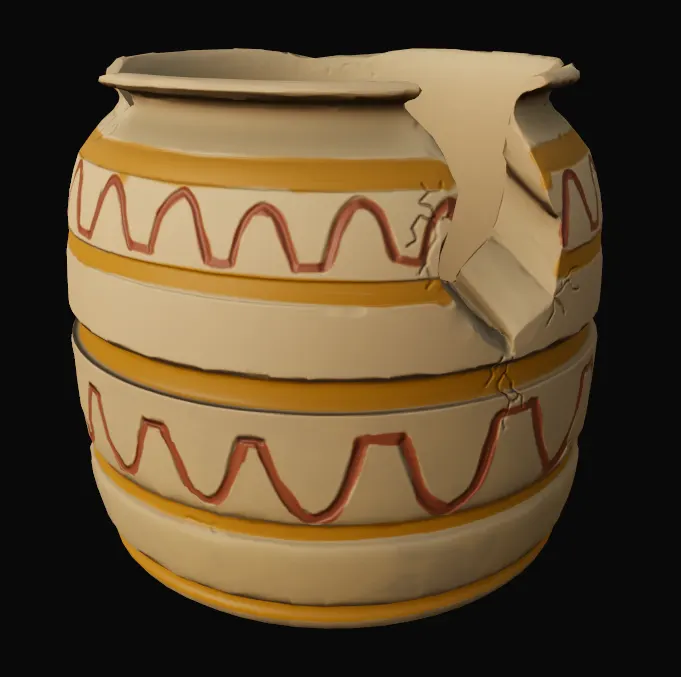 Vases used for Realm Runner as set dressing. Made in Maya, Zbrush and Substance Painter