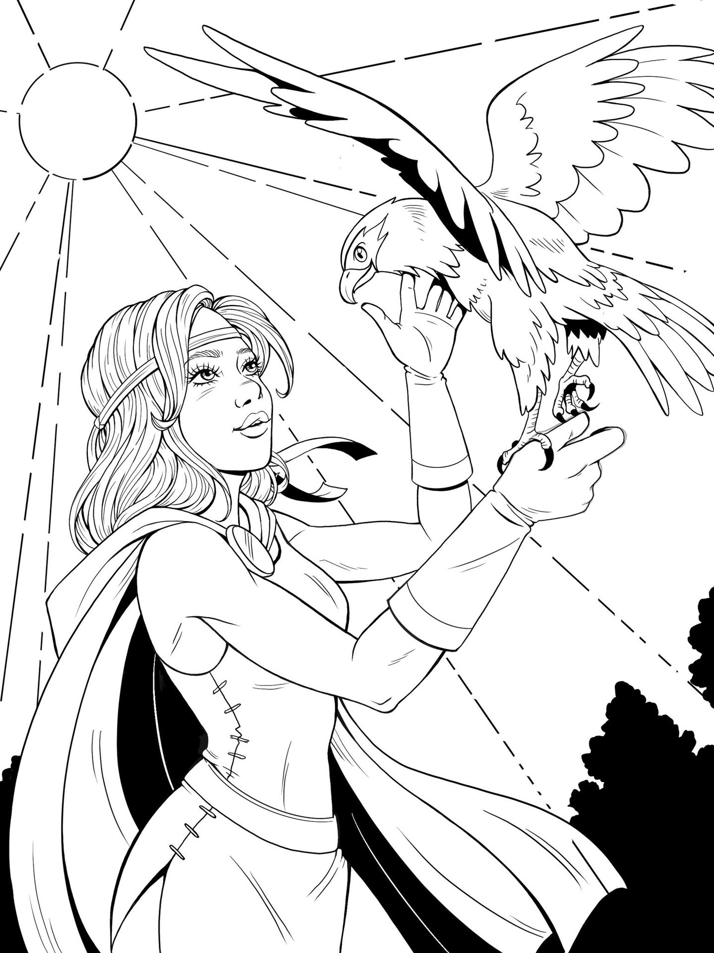 Warrior Kathleen and Kez by Tania Del Rio