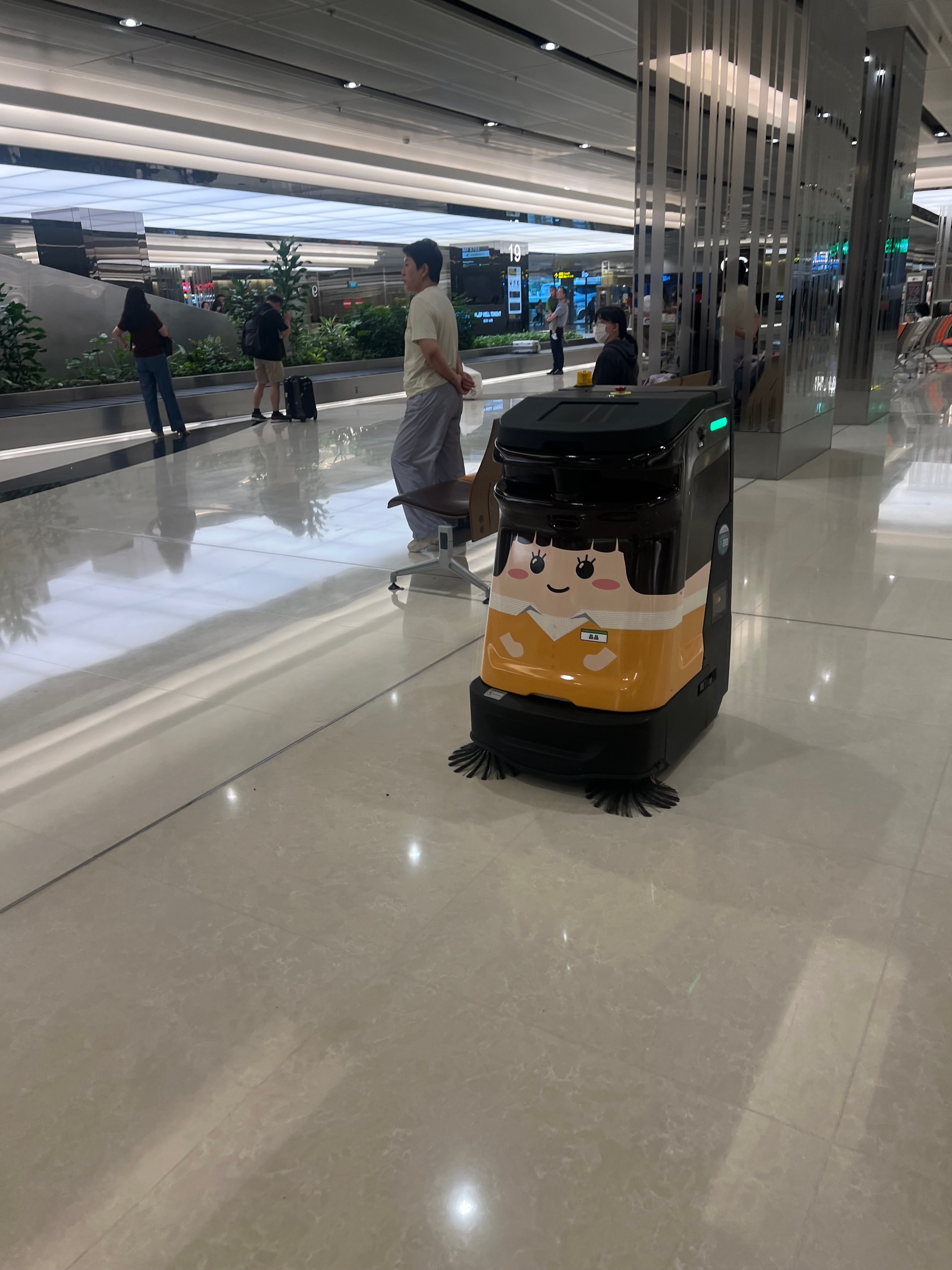 Floor Cleaning Robot at Singapore Changi Airport
