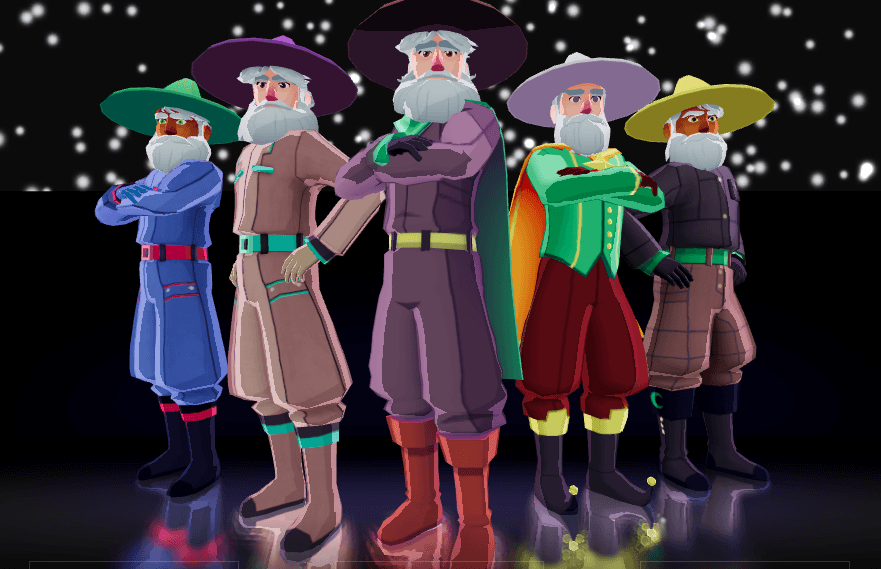 Solomon, Zane, Shaman Lumos, Casper, and Isaac