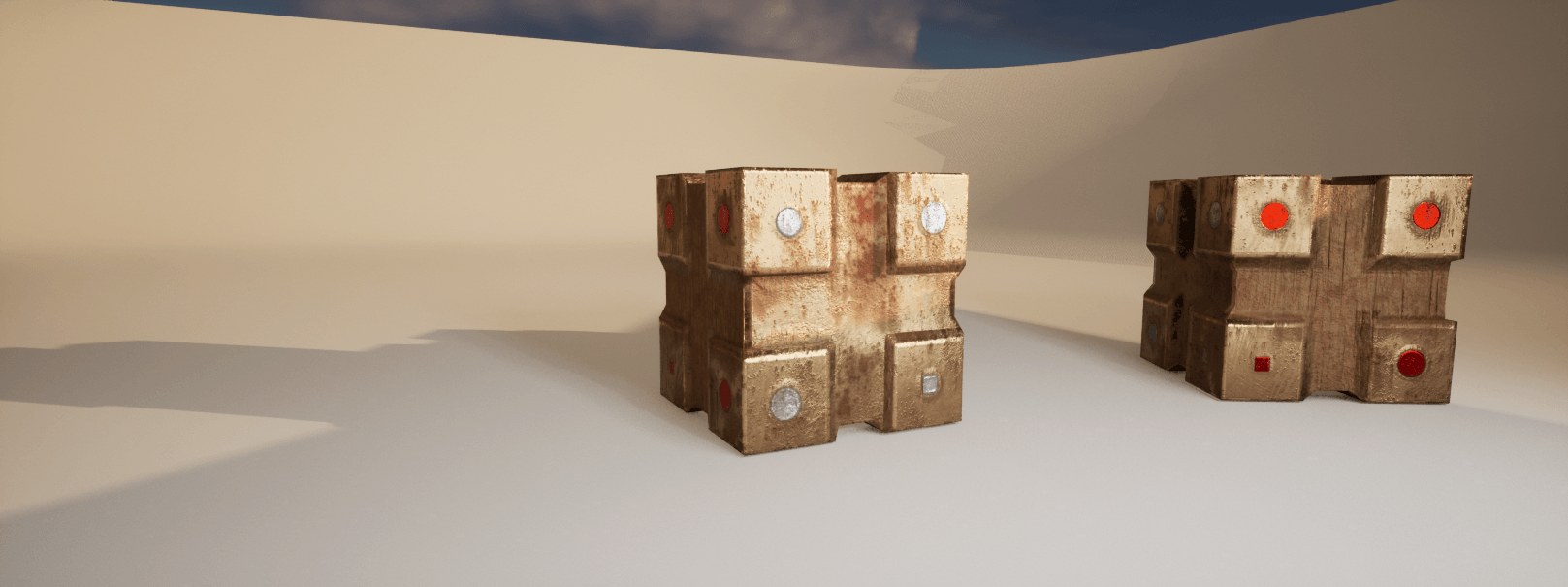 Cubes made in Maya, detailed in Zbrush, colored in Adobe Substance Painter and rendered in Unreal Engine