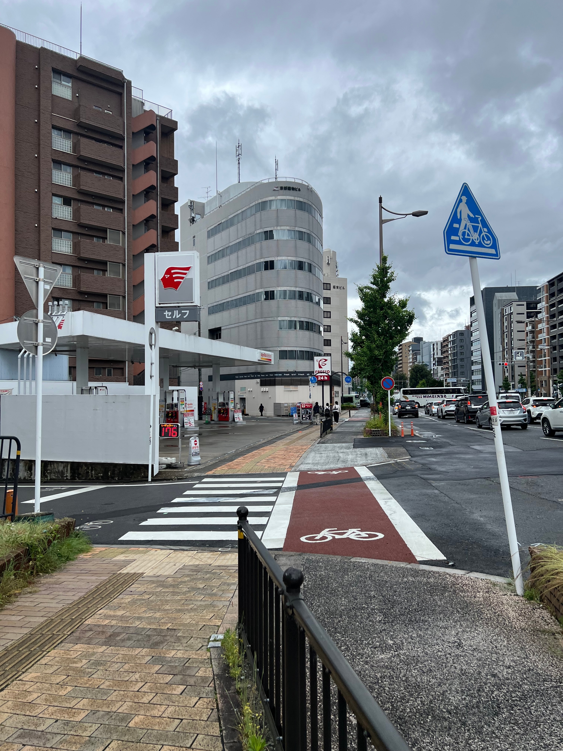 Sidewalk in Kyoto