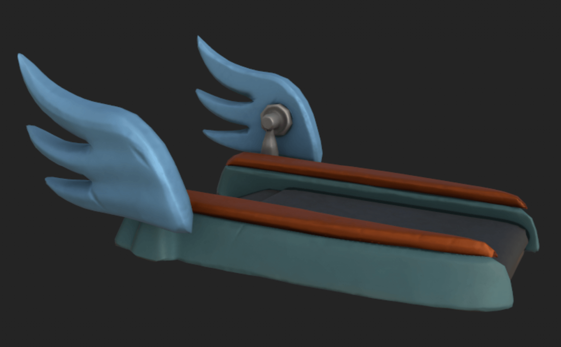 3D platformer speed booster WIP
Software used: Maya, Zbrush, and Substance Painter
Tri count: 7784